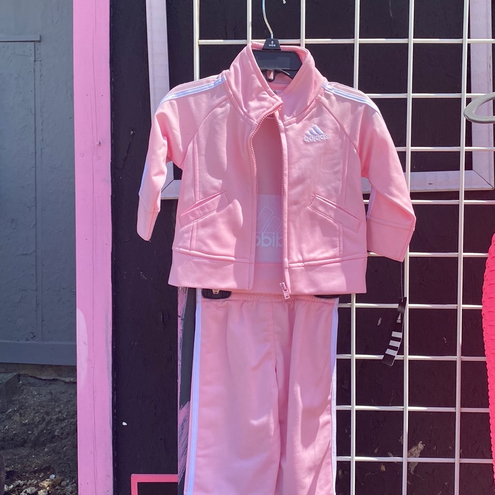 Beautiful Baby Girl Adidas 2 piece outfit